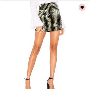 Sequin Mini Skirt by Tularosa Size Small